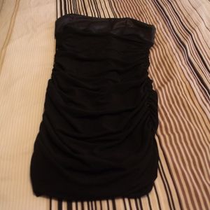 ME N U Girl's Black Sleeveless Ruffled Detailed Dr